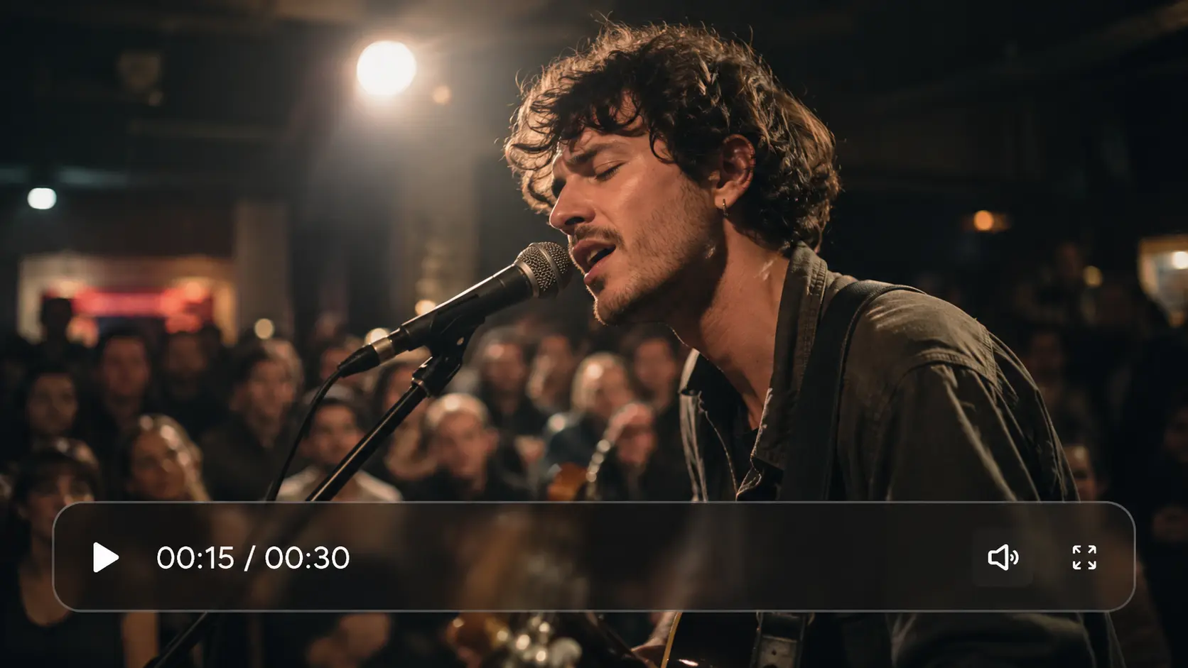 Wan 3.0 AI動画で生成した30秒のシネマティックなライブ音楽パフォーマンス